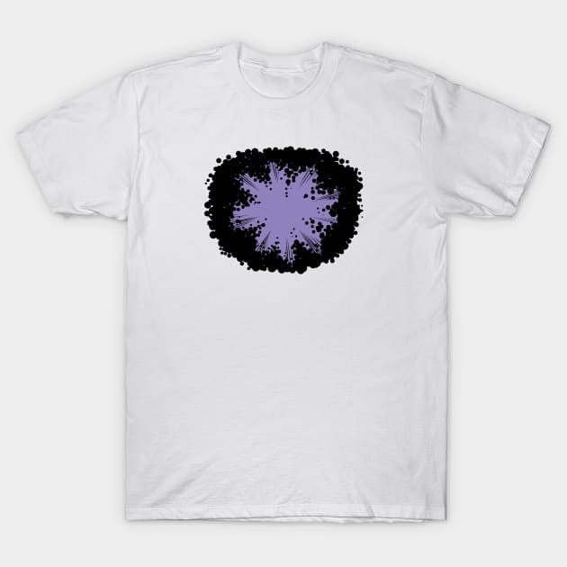 Krackle Blast - Purple T-Shirt by GreggSchigiel